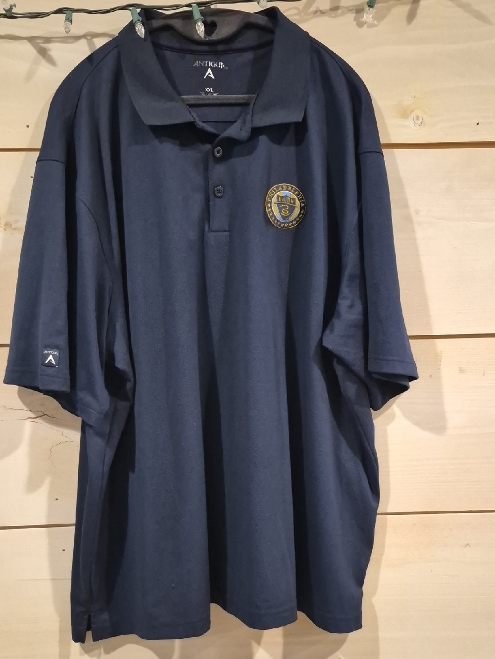 Antigua Men's Size XXL, Philadelphia UNION Dark Navy Polo w/ Embroidered Crest